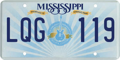MS license plate LQG119