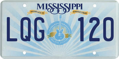 MS license plate LQG120