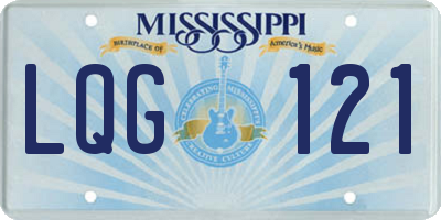 MS license plate LQG121