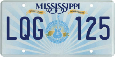 MS license plate LQG125