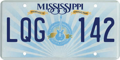 MS license plate LQG142