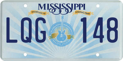 MS license plate LQG148