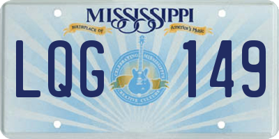MS license plate LQG149