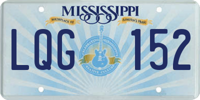 MS license plate LQG152