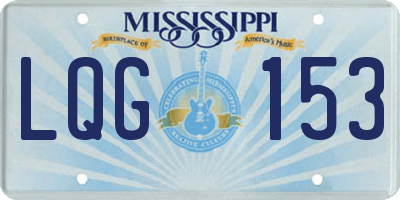 MS license plate LQG153
