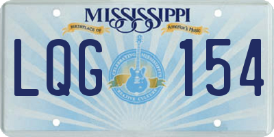 MS license plate LQG154