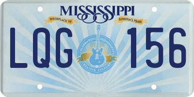 MS license plate LQG156