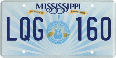 MS license plate LQG160