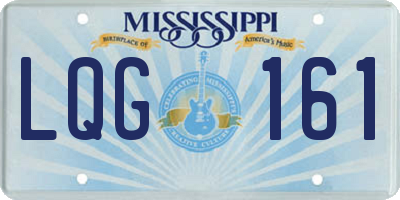 MS license plate LQG161
