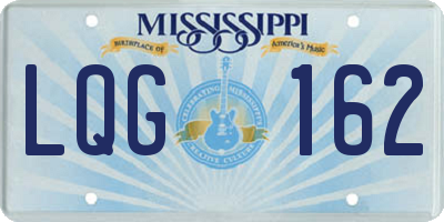 MS license plate LQG162