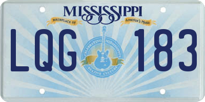 MS license plate LQG183