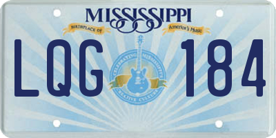 MS license plate LQG184