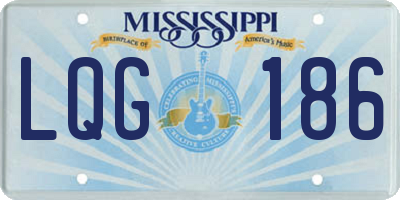 MS license plate LQG186