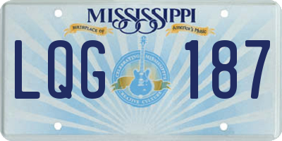 MS license plate LQG187