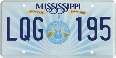 MS license plate LQG195