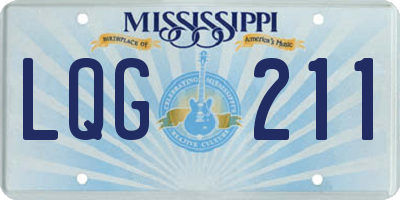 MS license plate LQG211