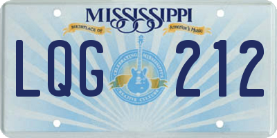 MS license plate LQG212