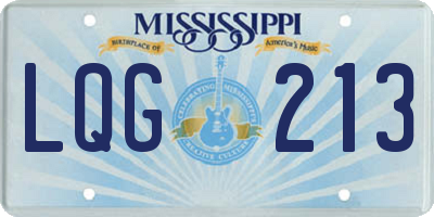 MS license plate LQG213