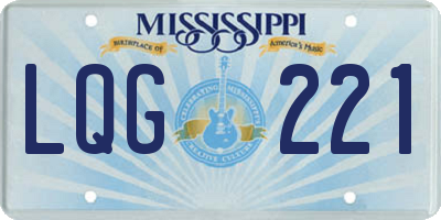 MS license plate LQG221