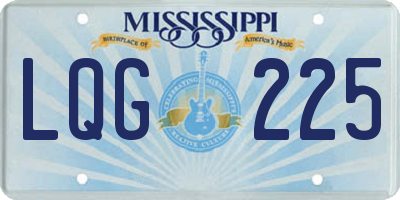 MS license plate LQG225