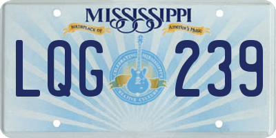 MS license plate LQG239
