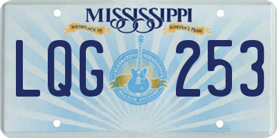 MS license plate LQG253