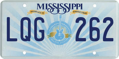 MS license plate LQG262