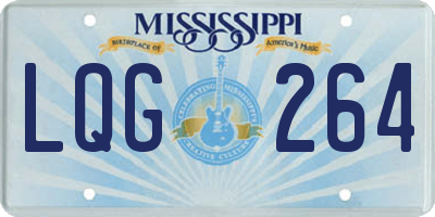 MS license plate LQG264