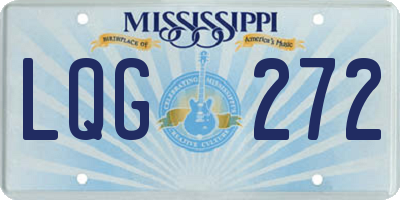 MS license plate LQG272
