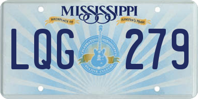 MS license plate LQG279