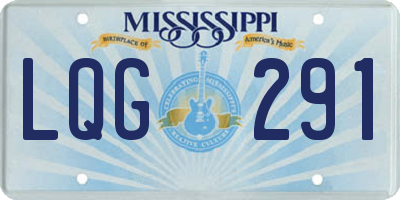 MS license plate LQG291