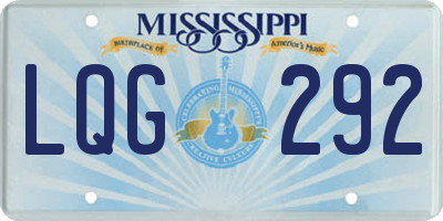 MS license plate LQG292