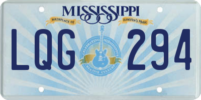 MS license plate LQG294