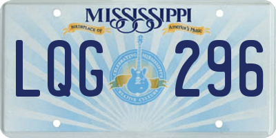 MS license plate LQG296