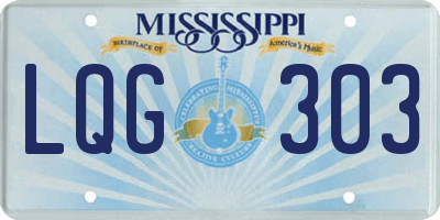 MS license plate LQG303