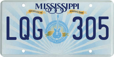 MS license plate LQG305