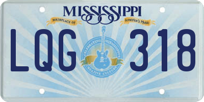 MS license plate LQG318