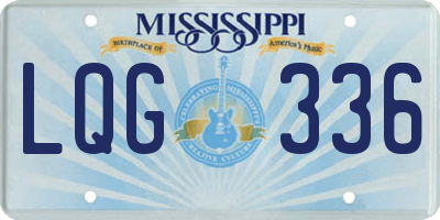 MS license plate LQG336
