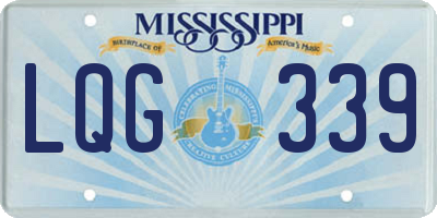 MS license plate LQG339