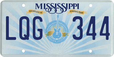 MS license plate LQG344