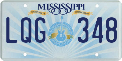 MS license plate LQG348