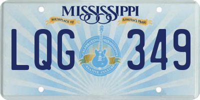 MS license plate LQG349