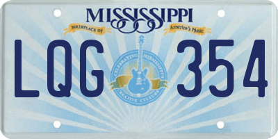 MS license plate LQG354