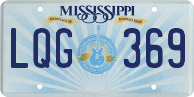 MS license plate LQG369