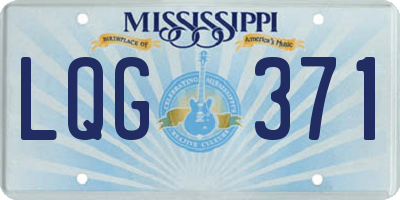 MS license plate LQG371