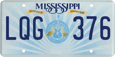 MS license plate LQG376