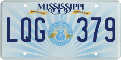 MS license plate LQG379