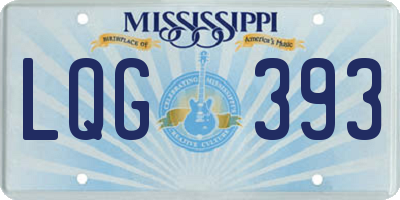 MS license plate LQG393