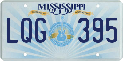 MS license plate LQG395
