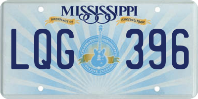 MS license plate LQG396